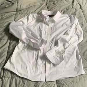 Banana Republic tailored fit Sz 10P white shirt